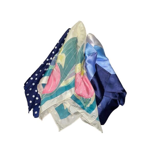 Lot of 3 Colorful Scarves - Picture 1 of 1